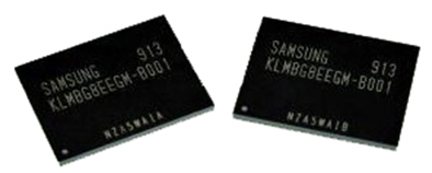 图[flash-chip-sumsung]一款三星闪存芯片产品外观